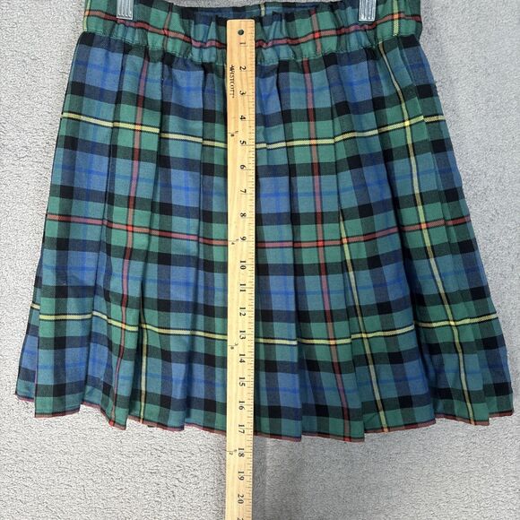 Sport Kilt Pleated Plaid Kilt Women’s Size M Heritage Mini Skirt Dark Academia - Picture 5 of 11